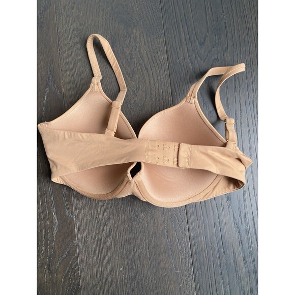 LOT (3) Skims & Spanx Bras 34D/34DD Nude Beige Lightly Lined Front Closure - Picture 3 of 12